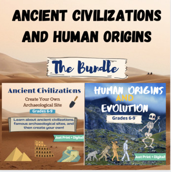 Preview of Ancient Civilizations + Human Origins and Evolution BUNDLE