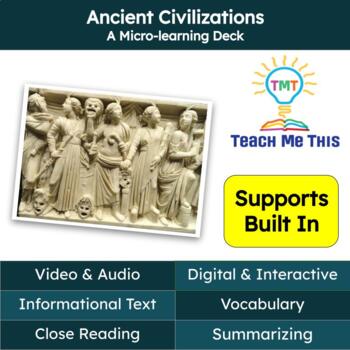 Preview of Ancient Civilizations Informational Text Reading Passage and Activities