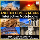 Ancient Civilizations Interactive Notebooks - Ancient World History 6th Grade