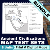 Ancient Civilizations: Map Test Set Bundle