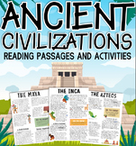 Ancient Civilizations: Maya, Aztecs, and Incas Reading Pas
