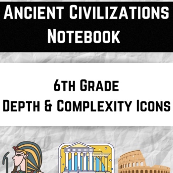 Preview of Ancient Civilizations Notes Organizer- 6th Grade (Editable/Printable/Adaptable)