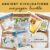 Ancient Civilizations One Pager Activities