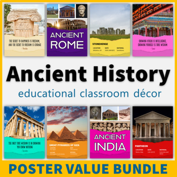 Preview of Ancient Civilizations Posters Classroom Decor Growing Bundle