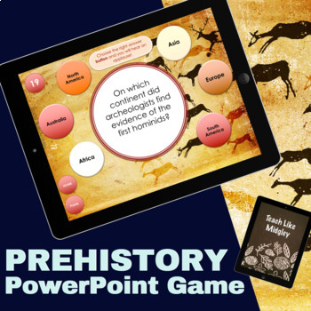 Preview of Prehistory Review Game for 6th Grade Social Studies Ancient Civilizations