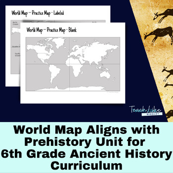 Labeled World Practice Map 