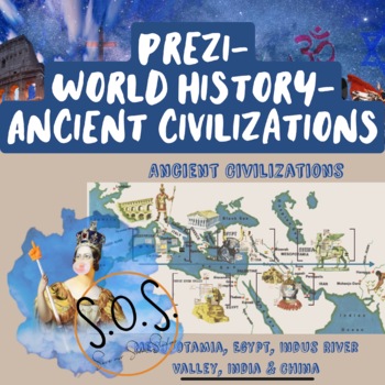 Preview of Ancient Civilizations Prezi Presentation- World History