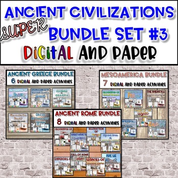 Preview of Ancient Civilizations SUPER Bundle|Greece, Rome, & Mesoamerica - Print & Digital