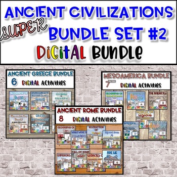 Preview of Ancient Civilizations SUPER Bundle | Greece, Rome & Mesoamerica - Digital