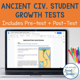 Ancient Civilizations Student Growth Tests for Google Docs