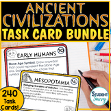 Ancient Civilizations Task Cards Bundle History Social Stu