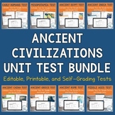 Ancient Civilizations Unit Tests Bundle for Google Drive |
