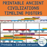 Ancient Civilizations Timeline Posters