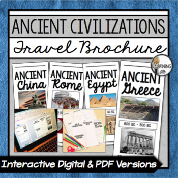 Preview of Ancient Civilizations - Travel Brochure Project
