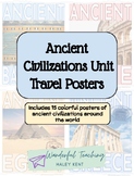 Ancient Civilizations Unit Travel Posters Classroom Decor