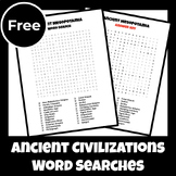 Ancient Civilizations Word Searches