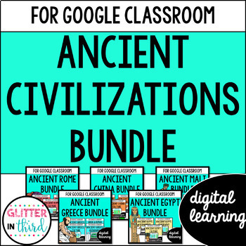 Preview of Ancient Civilizations SOL Activities for Google Classroom Digital BUNDLE