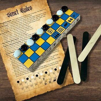 Preview of Ancient EGYPT Egyptian Board Game SENET Printable 3D Model w/Instructions