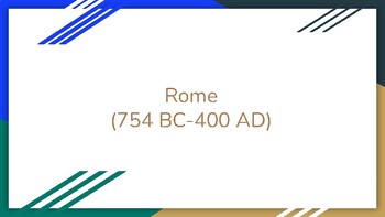 Preview of Ancient Education in Rome from 754 BC-400 AD