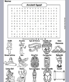 Ancient Egypt Activity: Word Search Worksheet (King tut, Sphinx)