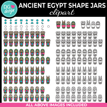 canopic jars clipart