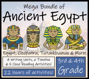 Preview of Ancient Egypt Mega Bundle of Activities | 3rd Grade & 4th Grade