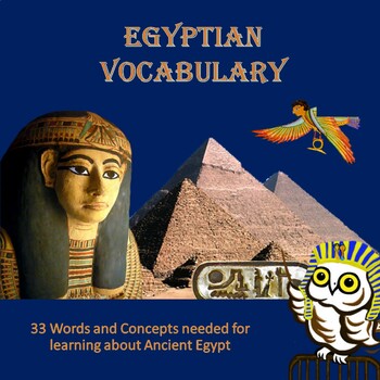 Preview of Ancient Egypt Academic Vocabulary and Concepts Packet