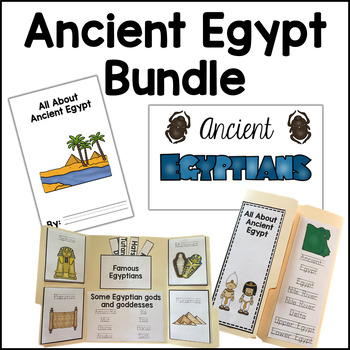 Preview of Ancient Egypt Activities, Simple, Primary Ancient Civilization BUNDLE