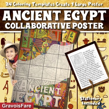 Preview of Ancient Egypt Project: Collaborative Poster Activity of Egyptian Pharaoh