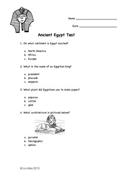 Preview of Ancient Egypt Assessment