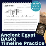 Ancient Egypt Timeline Skill Practice