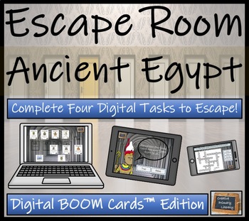 Preview of Ancient Egypt BOOM Cards™  Digital Escape Room Activity