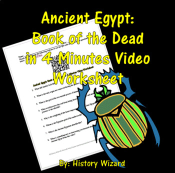 Preview of Ancient Egypt: Book of the Dead in 4 Minutes Video Worksheet