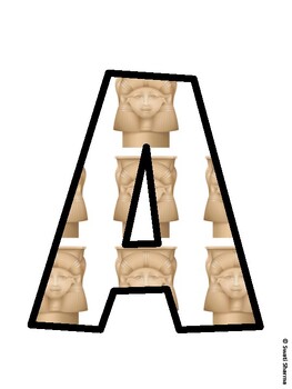 Preview of Ancient Egypt Bulletin Board Décor Kit, Ancient Egypt Bulletin Board Letters