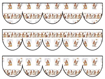 Preview of Ancient Egypt Bulletin Board Decor Kit, Ancient Egypt Letters