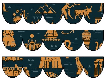 Preview of Ancient Egypt Bulletin Board Decor Kit, Ancient Egypt Letters