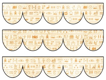 Preview of Ancient Egypt Bulletin Board Decor Kit, Ancient Egypt Letters