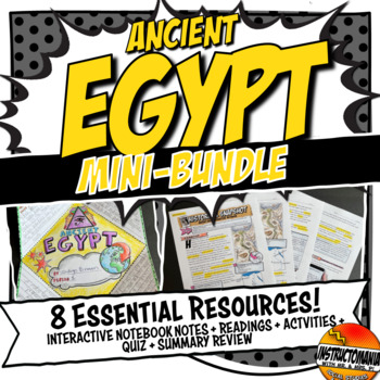 Preview of Ancient Egypt Bundle: Interactive Notebook Bundle or Independent Work Packet