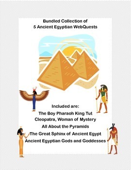 Preview of Ancient Egypt Bundle of 5 Webquests -Egyptian History