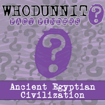 Preview of Ancient Egypt Civilization Whodunnit Activity - Printable & Digital Game Options