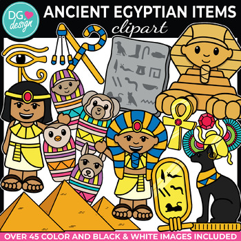 Preview of Ancient Egypt Clipart | Civilization | Culture | Nile River | Pharaoh