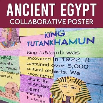 Preview of Ancient Egypt Collaborative Poster with Extension Research Activity