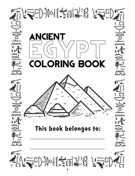 Coloring Books for 7 Year Olds (Ancient Egypt) (Paperback) 