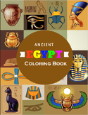 Ancient Egypt Coloring book kids & teens