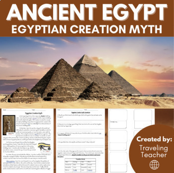 Preview of Ancient Egypt Creation Myth & Story: Reading Passages + Comprehension