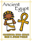 Ancient Egypt - Crossword, word search, maze, jigsaw puzzl