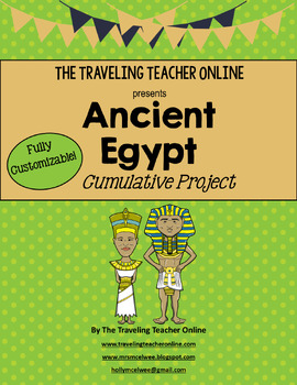 Preview of Ancient Egypt Cumulative Project for Middle School