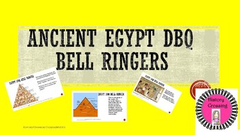Preview of Ancient Egypt DBQ Bell Ringers