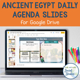 Ancient Egypt Daily Agenda Slide Templates for Google Drive