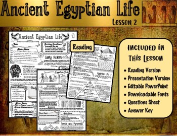 Preview of Ancient Egypt Daily Life (Lesson 2)